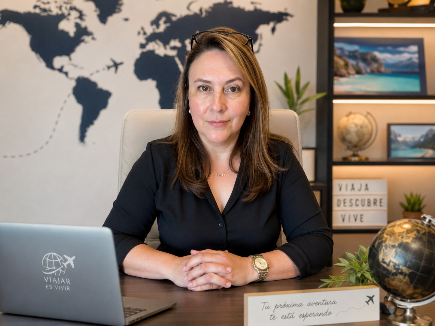 Retrato de Luz, fundadora y planeadora de viajes de Magic Global Planner