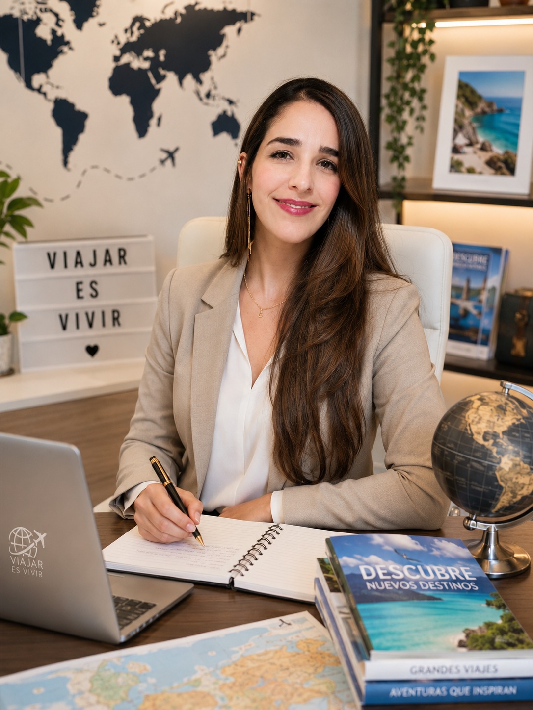 Retrato de Aleja, cofundadora y planeadora de viajes de Magic Global Planner